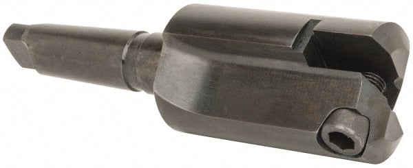 Allied Machine and Engineering - Series G, 3-1/2 to 4-1/2" Diam, 5MT Taper Shank, Straight Flute Spade Drill - 6" Max Depth, 7-11/16" Body Length, 12-1/8" OAL, Short Length - Exact Tooling