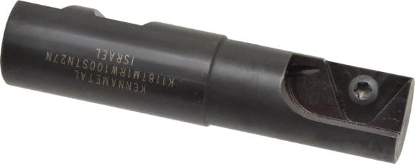 Kennametal - 1.18" Cut Diam, 2.03" Max Depth of Cut, 1" Shank Diam, Internal/External Indexable Thread Mill - Insert Style STN 27, 1.06" Insert Size, 1 Insert, Toolholder Style K118, 4.38" OAL - Exact Tooling