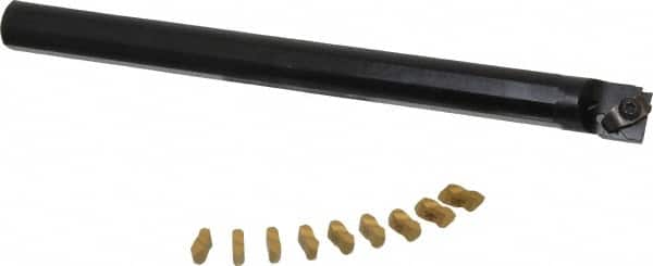 Kennametal - Right Hand Cut, 1" Shank Width Indexable Threading Toolholder - 12" OAL, N.3L Insert Compatibility, A16NER3 Toolholder, Series Top Notch - Exact Tooling