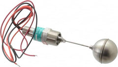 Gems Sensors - 1" Thread, 900 Max psi, 300°F Max, Liquid Level Side Mounted Float Switches - 0.9 Float SG, Stainless Steel Stem, Side Mounting Switch for Broad Range of Chemicals, N.O./N.C. Switch Logic - Exact Tooling