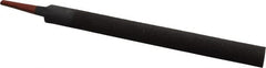 Simonds File - 8" Long, Smooth Cut, Half Round American-Pattern File - Double Cut, 7/32" Overall Thickness, Tang - Exact Tooling