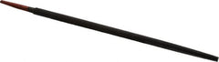 Simonds File - 12" Long, Bastard Cut, Round American-Pattern File - Double Cut, 1/2" Overall Thickness, Tang - Exact Tooling