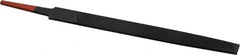 Simonds File - 6" Long, Smooth Cut, Mill American-Pattern File - Single Cut, 19/32" Overall Thickness, Tang - Exact Tooling