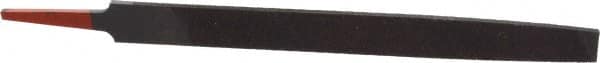 Simonds File - 8" Long, Smooth Cut, Mill American-Pattern File - Single Cut, 9/64" Overall Thickness, Tang - Exact Tooling