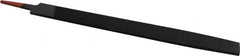 Simonds File - 14" Long, Bastard Cut, Mill American-Pattern File - Single Cut, 1/4" Overall Thickness, Tang - Exact Tooling