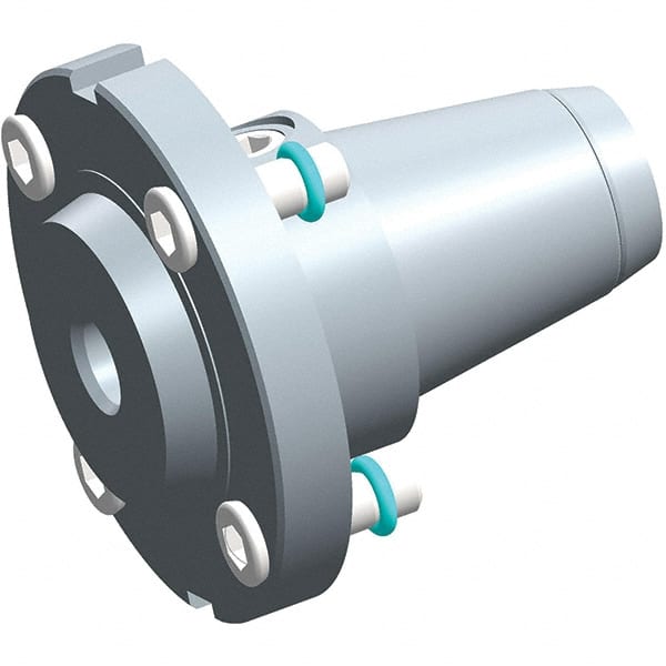 Exsys-Eppinger - PRECI-FLEX Straight Shank with Weldon Flat 1/2" Hole End Mill Holder/Adapter - 1/2" Nose Diam, 17mm Projection, Through Coolant - Exact Tooling