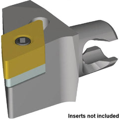 Kennametal - Left Hand Cut, Size KM16, DN.. 1104.. Insert Compatiblity, External Modular Turning & Profiling Cutting Unit Head - 10mm Ctr to Cutting Edge, 20mm Head Length, Series Kenloc - Exact Tooling