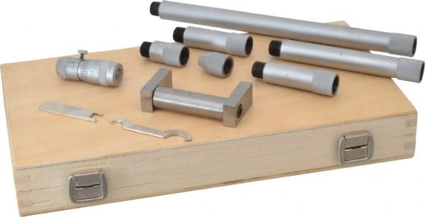 SPI - 2 to 20 Inch Range, Carbide Mechanical Inside Tubular Micrometer - 0.001 Inch Graduation, 0.0001 Inch Accuracy - Exact Tooling