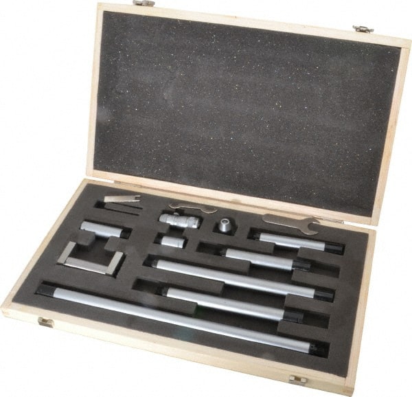 SPI - 2 to 40 Inch Range, Carbide Mechanical Inside Tubular Micrometer - 0.001 Inch Graduation, 0.0001 Inch Accuracy - Exact Tooling