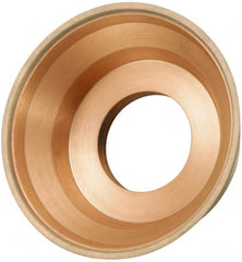 3M - 3-3/4" Diam, 1-1/4" Hole Size, 1-1/2" Overall Thickness, 220 Grit, Type 11 Tool & Cutter Grinding Wheel - Very Fine Grade, CBN, Resinoid Bond - Exact Tooling