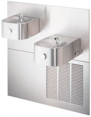 Halsey Taylor - 7.5 GPH Cooling Capacity Barrier Free Wall Mounted Water Cooler & Fountain - Bi-Level, 40 to 105 psi, 120 VAC Volts, 370 Watts, 4.0 Full Load Amperage, Stainless Steel - Exact Tooling