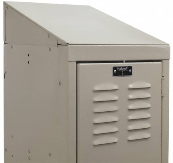 Hallowell - 6" High x 18" Deep, Locker Slope Top End - Exact Tooling