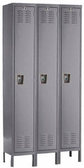Hallowell - 3 Door, 1 Tier, Ready-Built Wardrobe & Box Lockers - Exact Tooling
