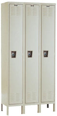 Hallowell - 3 Door, 1 Tier, Ready-Built Wardrobe & Box Lockers - Exact Tooling