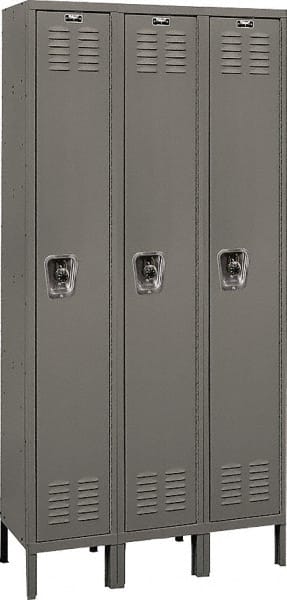 Hallowell - 3 Door, 1 Tier, Ready-Built Wardrobe & Box Lockers - Exact Tooling