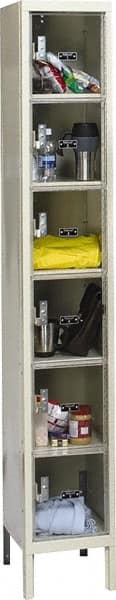 Hallowell - 6 Door, 6 Tier, Safety-View Plus Box Lockers - Exact Tooling