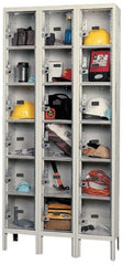 Hallowell - 18 Door, 6 Tier, Safety-View Plus Box Lockers - Exact Tooling