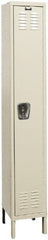 Hallowell - 1 Door, 1 Tier, Galvanite Corrosion Resistant Wardrobe & Box Lockers - Exact Tooling