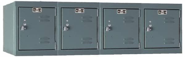 Hallowell - 4 Door, 4 Horizontal Tier, Premium Box Lockers - Exact Tooling