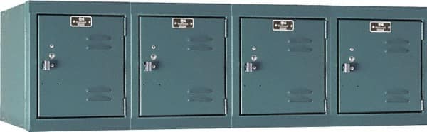 Hallowell - 4 Door, 4 Horizontal Tier, Premium Box Lockers - Exact Tooling