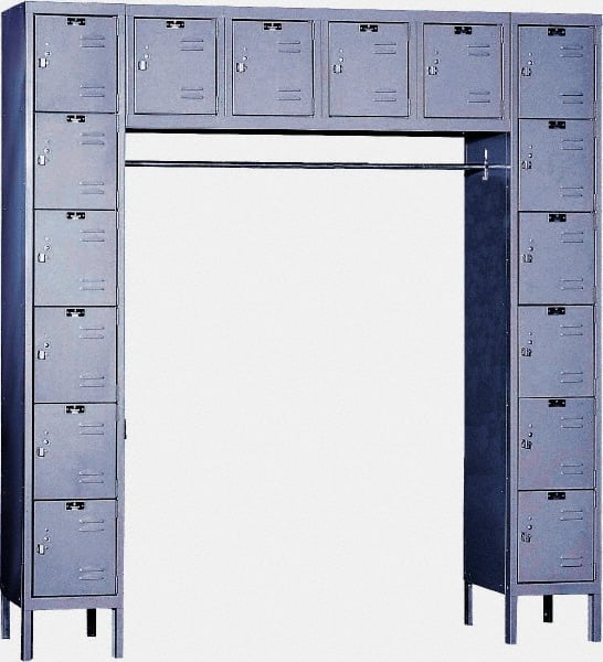 Hallowell - 16 Door, 16 Tier, Premium Box Lockers - Exact Tooling