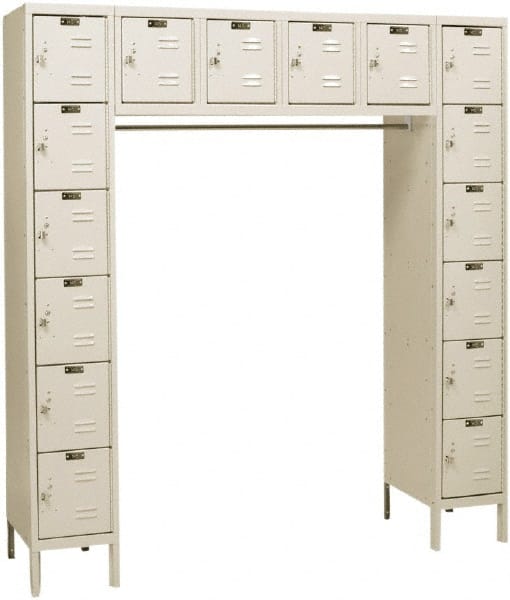 Hallowell - 16 Door, 16 Tier, Premium Box Lockers - Exact Tooling