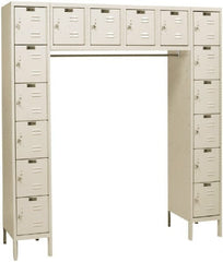 Hallowell - 16 Door, 16 Tier, Premium Box Lockers - Exact Tooling
