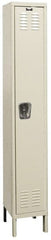 Hallowell - 1 Door, 1 Tier, Galvanite Corrosion Resistant Wardrobe & Box Lockers - Exact Tooling