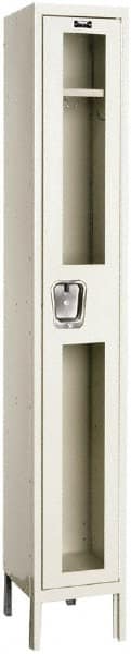 Hallowell - 1 Door, 1 Tier, Safety-View Wardrobe Lockers - Exact Tooling