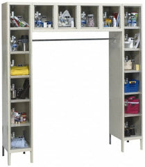 Hallowell - 16 Door, 16 Tier, Safety-View Plus Box Lockers - Exact Tooling