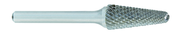 SL-7 -- 3/4 x 1-1/2 LOC x 1/4 Shank x 2 OAL 14 Degree Included Angle Carbide Medium Tough Cut Burr - Exact Tooling