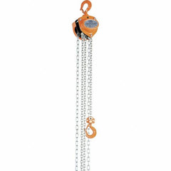 Vestil - 1,000 Lb Lifting Capacity, 15' Lift Height, Hand Hoist - Made from Chain - Exact Tooling