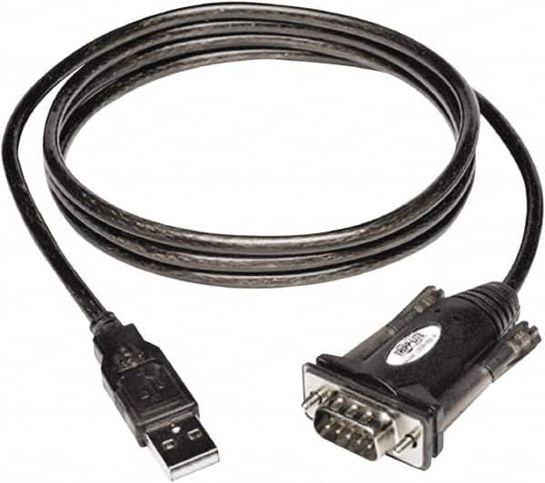 Tripp-Lite - 5' Long, USB A (Male); DB9 (Male) Computer Cable - Black, Male - Exact Tooling