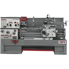 Jet - 16" Swing, 40" Between Centers, 230 Volt, Triple Phase Engine Lathe - 7MT Taper, 7-1/2 hp, 25 to 1,800 RPM, 3-1/8" Bore Diam, 40" Deep x 48" High x 97-1/2" Long - Exact Tooling