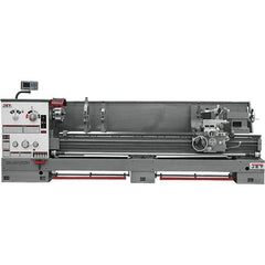 Jet - 26" Swing, 120" Between Centers, 230 Volt, Triple Phase Engine Lathe - 6MT Taper, 10 hp, 40 to 1,800 RPM, 4-1/8" Bore Diam, 43" Deep x 57" High x 178" Long - Exact Tooling