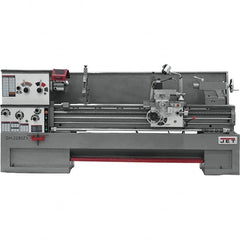 Jet - 22" Swing, 80" Between Centers, 230 Volt, Triple Phase Engine Lathe - 7MT Taper, 10 hp, 25 to 1,800 RPM, 3-1/8" Bore Diam, 40" Deep x 49" High x 136" Long - Exact Tooling