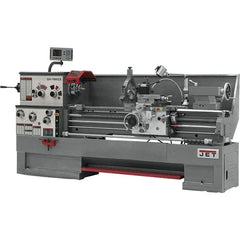 Jet - 16" Swing, 60" Between Centers, 230 Volt, Triple Phase Engine Lathe - 7MT Taper, 7-1/2 hp, 25 to 1,800 RPM, 3-1/8" Bore Diam, 40" Deep x 48" High x 116-1/2" Long - Exact Tooling