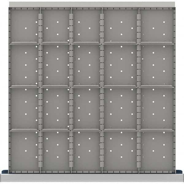LISTA - 20-Compartment Drawer Divider Layout for 3.15" High Drawers - Exact Tooling