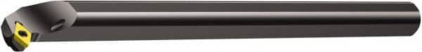 Sandvik Coromant - 22mm Min Bore Diam, 204.6mm OAL, 16mm Shank Diam, A..SDXPR/L Indexable Boring Bar - DPMT 2(1.5)1, DPMT 07 02 04 Insert, Screw or Clamp Holding Method - Exact Tooling