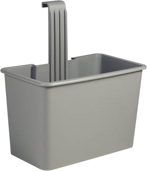 Unger - 8 Gal Polypropylene Side Bucket - Gray, For Use with SCFPG, COMBR, COMBG - Exact Tooling