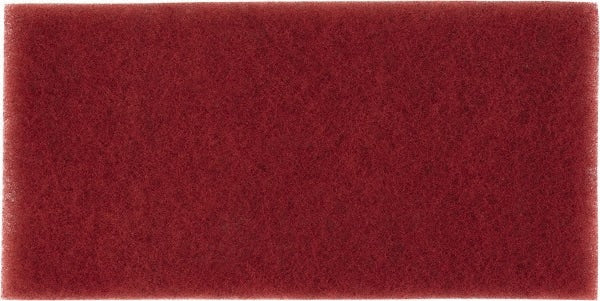 3M - Very Fine Grade, Aluminum Oxide Hand Pad - Maroon, 4-1/2" Wide x 9" Long, Nonwoven - Exact Tooling