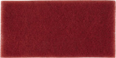 3M - Very Fine Grade, Aluminum Oxide Hand Pad - Maroon, 4-1/2" Wide x 9" Long, Nonwoven - Exact Tooling