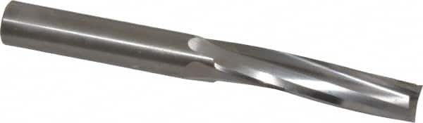 Onsrud - 1/2" Cutting Diam x 2-1/8" Length of Cut, 3 Flute, Upcut Spiral Router Bit - Uncoated, Right Hand Cut, Solid Carbide, 4-1/2" OAL x 1/2" Shank Diam, Three Edge, 10° Helix Angle - Exact Tooling