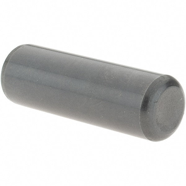Value Collection - 1/2" Diam x 1-1/2" Pin Length Grade 8 Alloy Steel Standard Dowel Pin - Bright Finish, C 47-58 & C 60 (Surface) Hardness, 29,450 Lb (Single Shear), 58,900 Lb (Double Shear) Breaking Strength, 1 Beveled & 1 Rounded End - Exact Tooling