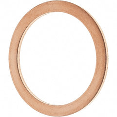Value Collection - 7/8 SAE, 1" ID x 1-1/4" OD Oil Drain Plug Gasket - 1/16" Thick, Copper - Exact Tooling