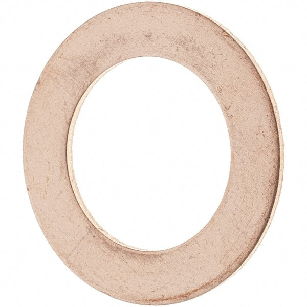 Value Collection - 1/2 SAE, 33/64" ID x 13/16" OD Oil Drain Plug Gasket - 1/32" Thick, Copper - Exact Tooling