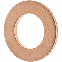Value Collection - 7/16 SAE, 15/32" ID x 13/16" OD Oil Drain Plug Gasket - 1/16" Thick, Copper - Exact Tooling