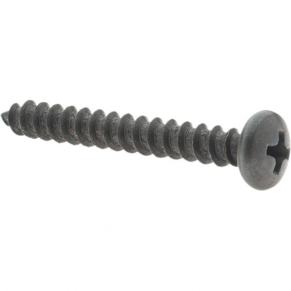 Value Collection - #10 Pan Head Phillips Sheet Metal Screw - Steel, 1-1/2" Length Under Head, Grade 2 - Exact Tooling