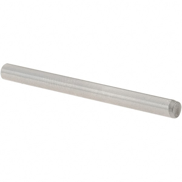 Value Collection - 1/8" Diam x 1-1/2" Pin Length Grade 8 Alloy Steel Standard Dowel Pin - C 50-58 Hardness, 3,200 Lb Breaking Strength, 1 Beveled & 1 Rounded End - Exact Tooling