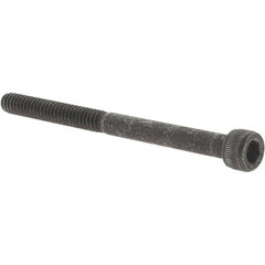 Value Collection - #10-24 UNC Hex Socket Drive, Socket Cap Screw - Alloy Steel, Black Oxide Finish, Partially Threaded, 2-1/2" Length Under Head - Exact Tooling